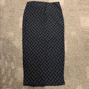 Zara Small Patterned Pencil Skirt